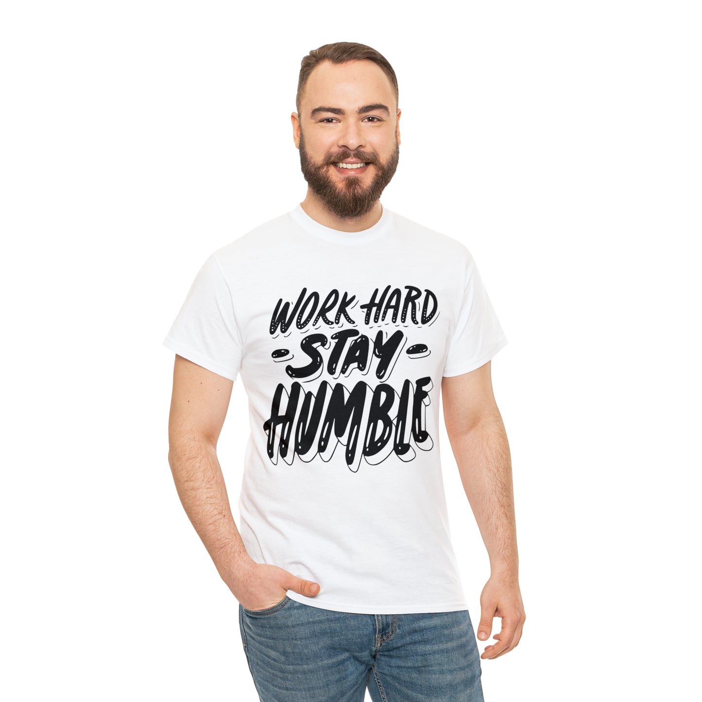 Elevate Your Motivation: The WORK HARD STAY HUMBLE T-Shirt